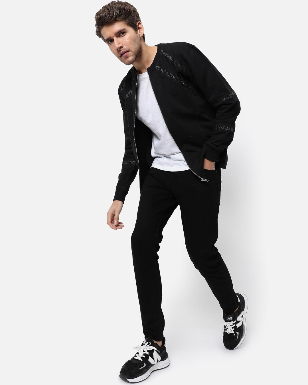 Buy Men's Black Jacket for Men Black Online at Bewakoof