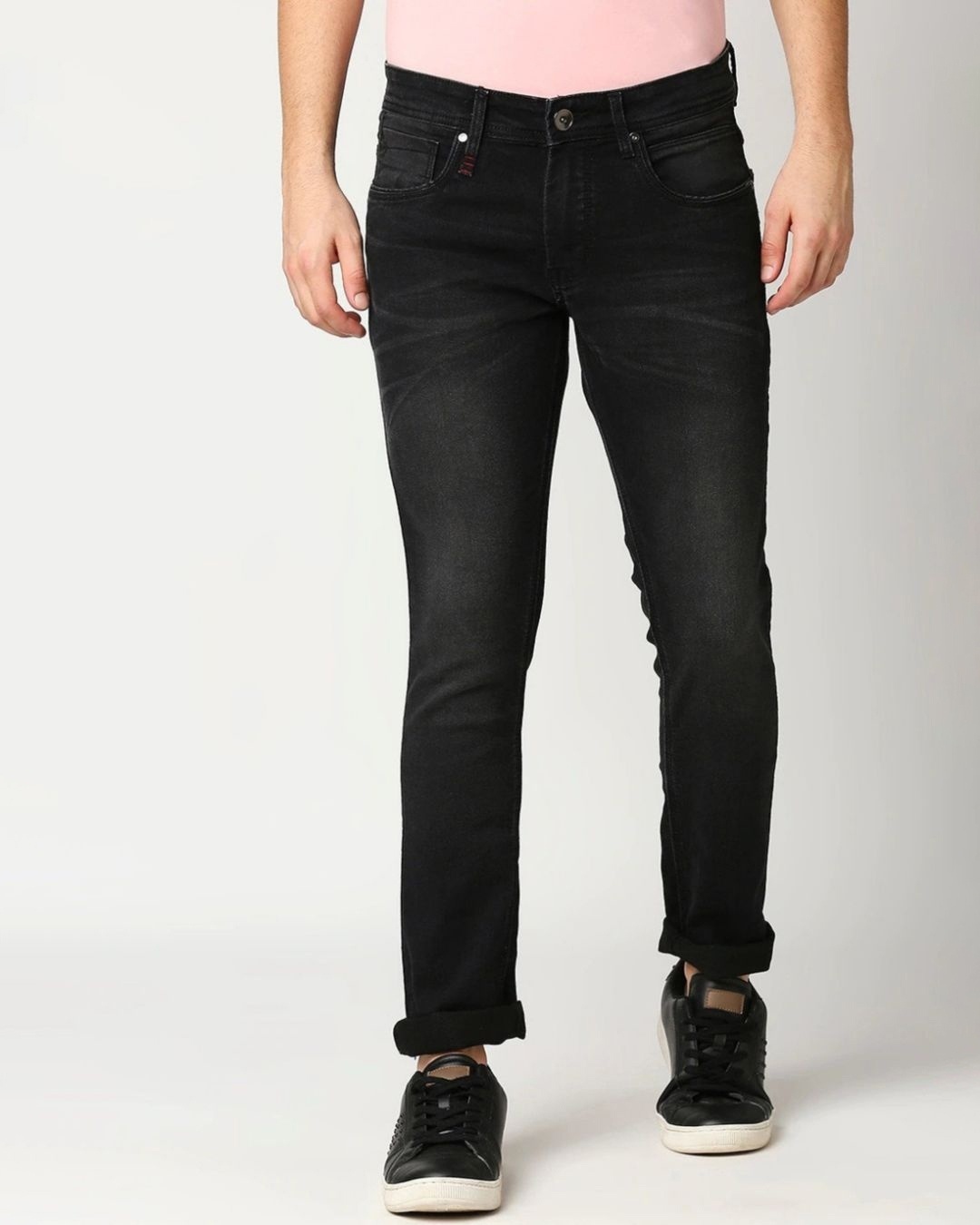 Shop Men's Black Jeans-Front