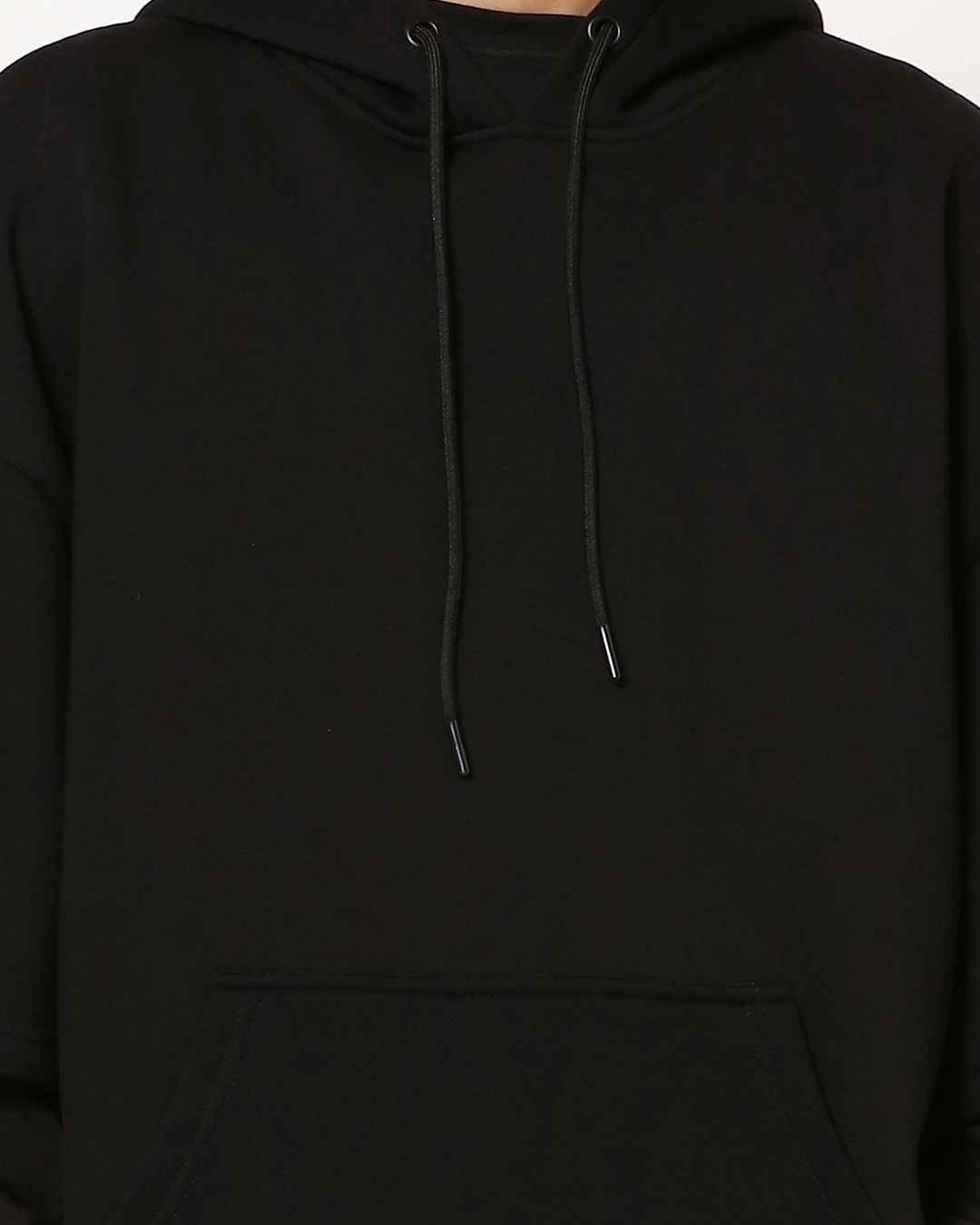 Shop Men's Black Layer Sleeve Hoodies