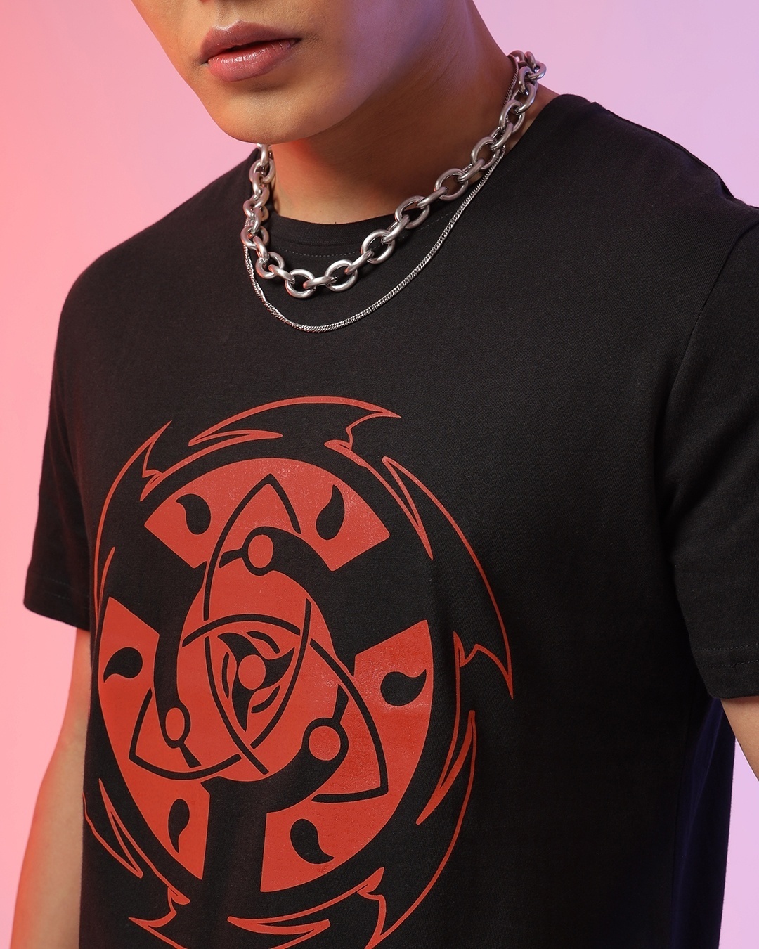 Buy Mens Black Mangekyou Sharingan Graphic Printed T Shirt Online At Bewakoof 9397