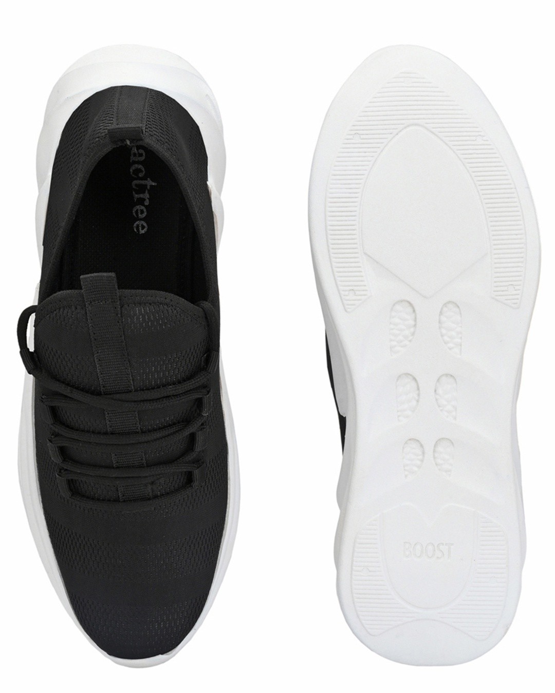 Shop Men's Black Mesh Lace-Ups Sneakers
