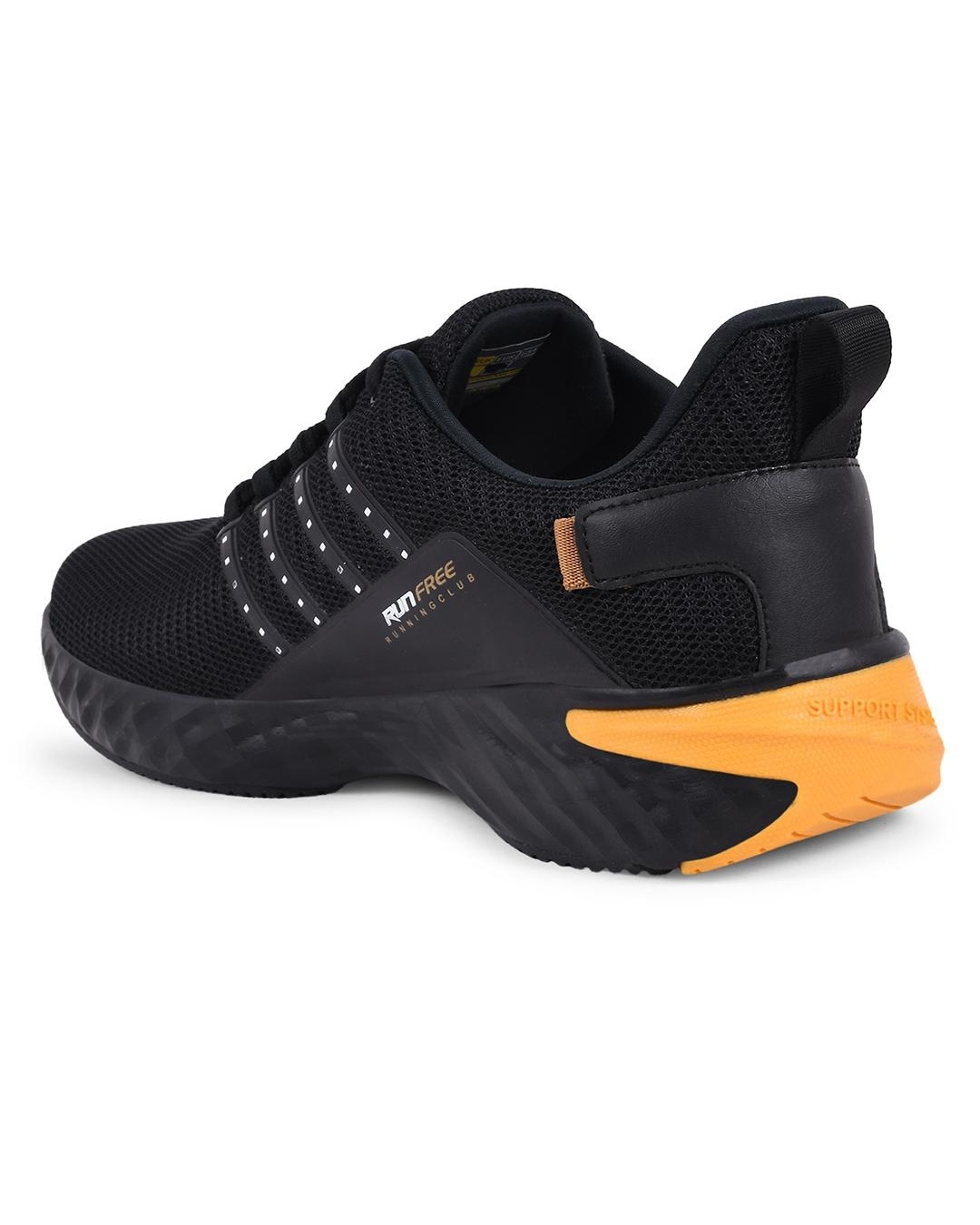 Buy Men's Black Mesh Sports Shoes Online in India at Bewakoof