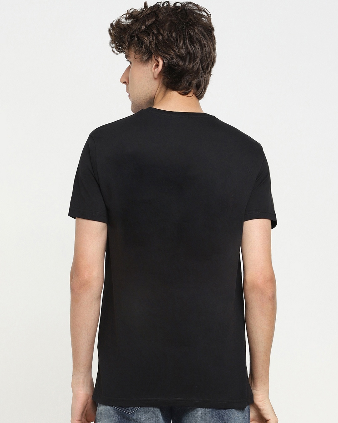 Shop Men's Black Never Give up Cricket T-shirt-Back