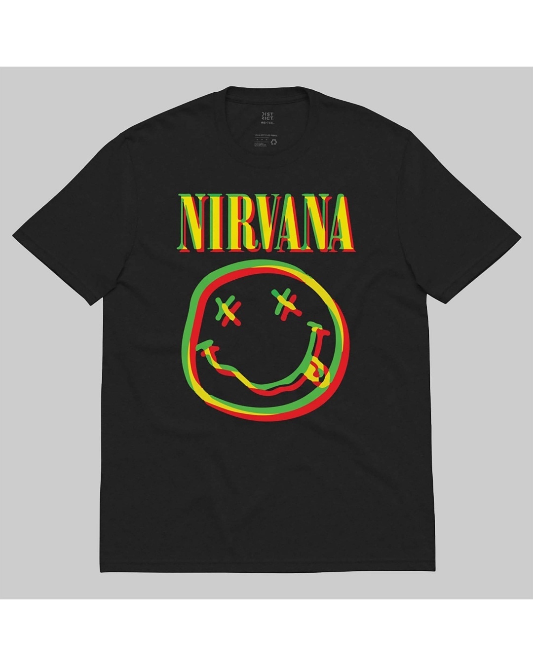 Buy Men's Black Nirvana Typography T-shirt for Men Black Online at Bewakoof