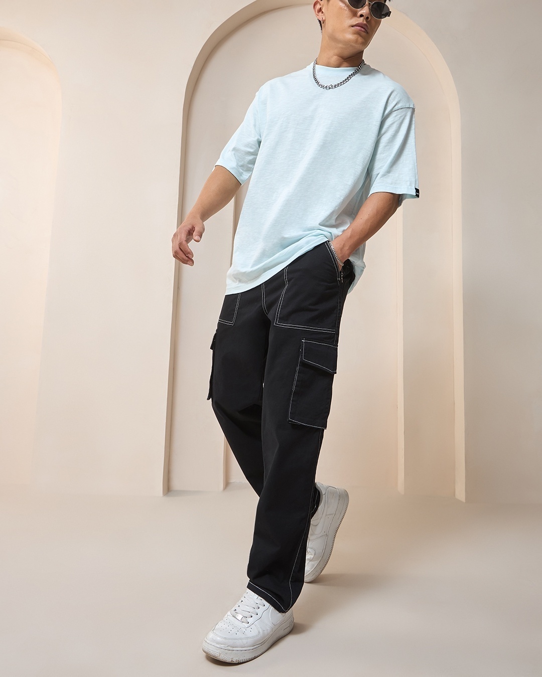 Vintage baggy cargo pants with pleated pockets ⎮ Streetwear Society –  Streetwear Society Store