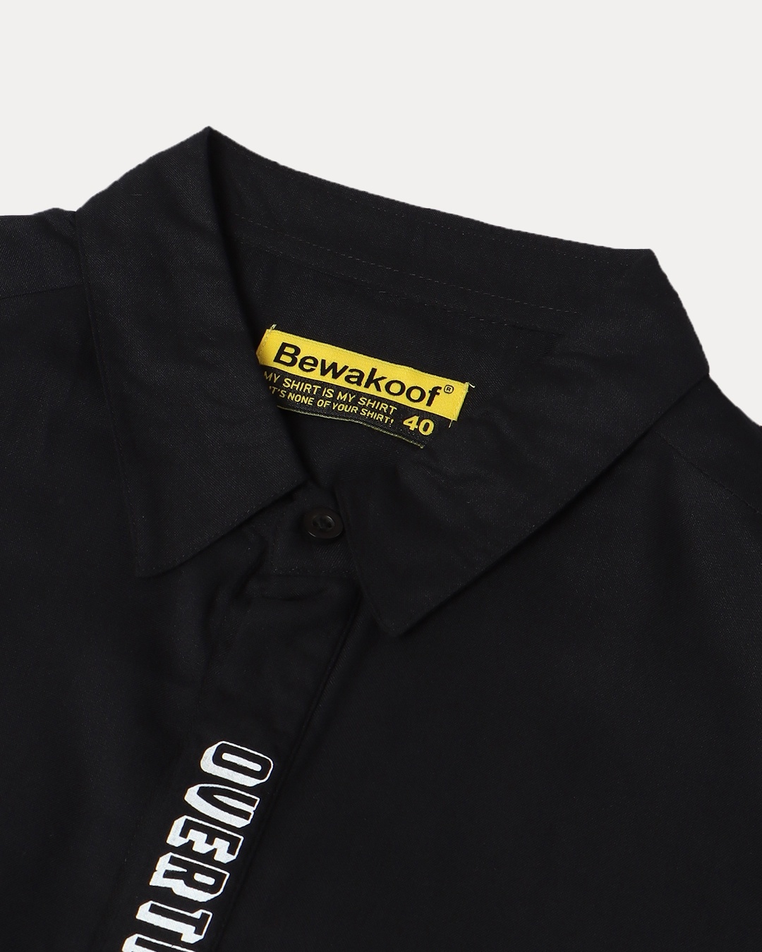 Shop Men's Black Placket Print Shirt