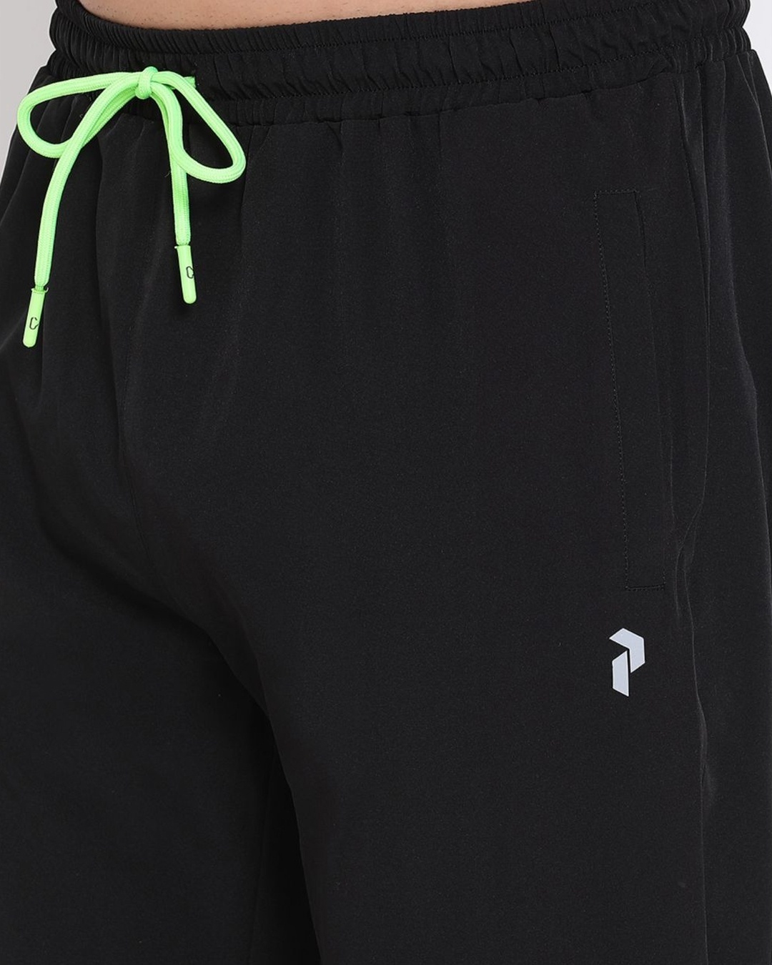 Shop Men's Black Polyester Track Pants