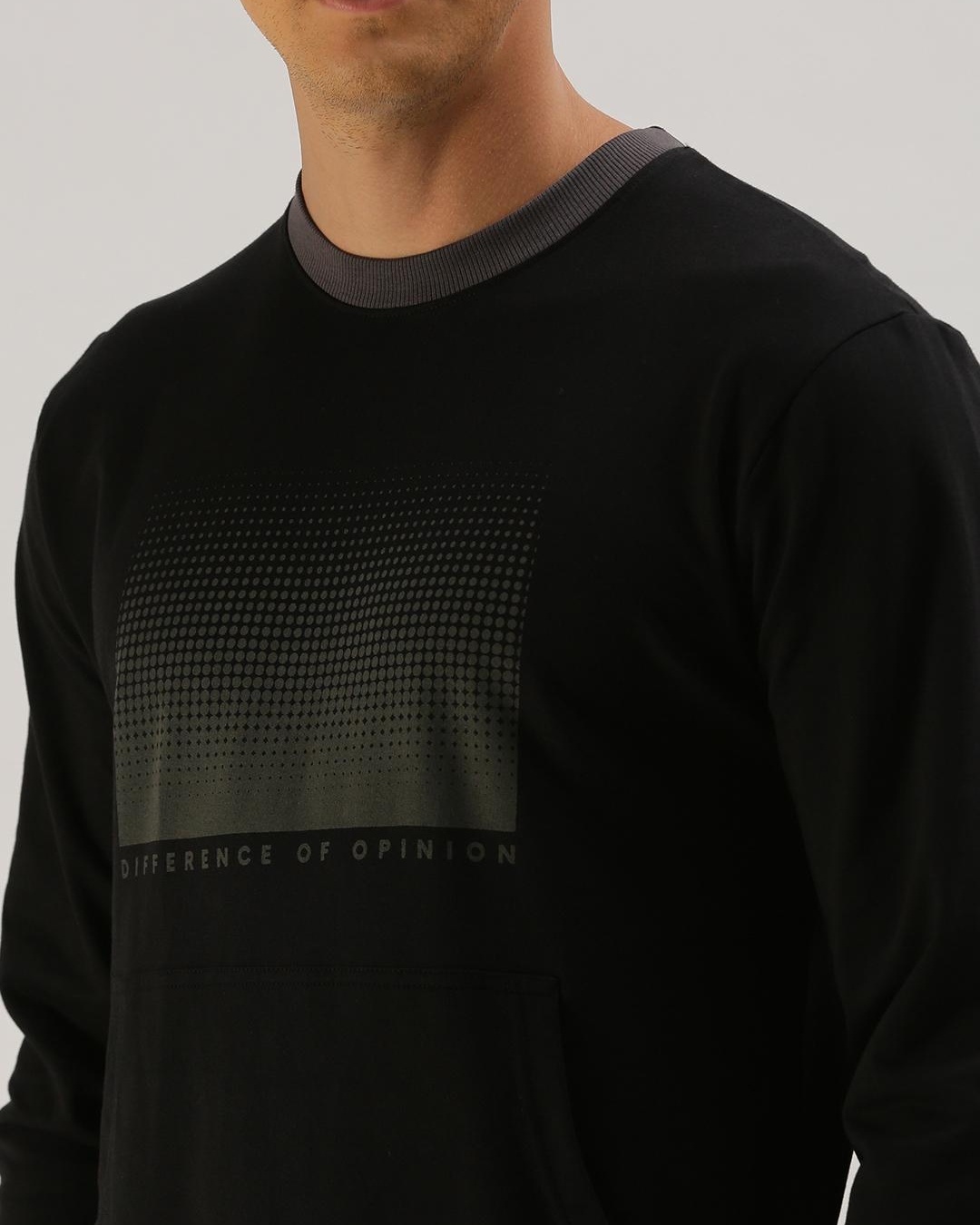 Buy Men's Black Printed Sweatshirt for Men Black Online at Bewakoof