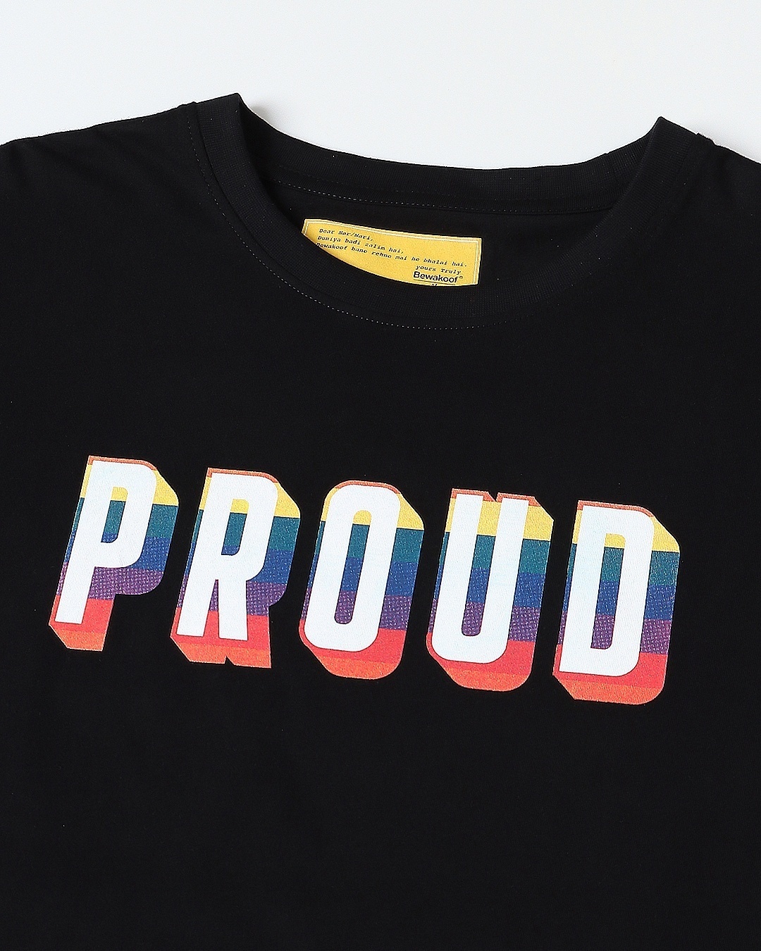 Shop Men's Black Proud Typography Plus Size Oversized T-shirt