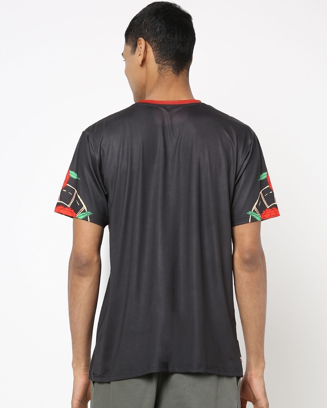 Shop Men's Black & Red All Over Sniper Printed T-shirt-Design