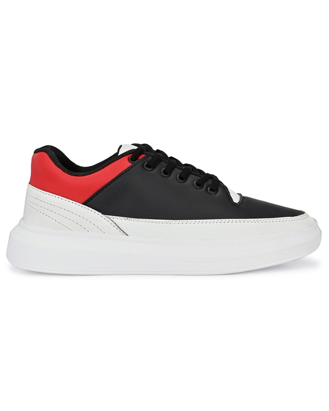 Shop Men's Black & Red Color Block Lace-Ups Sneakers-Design