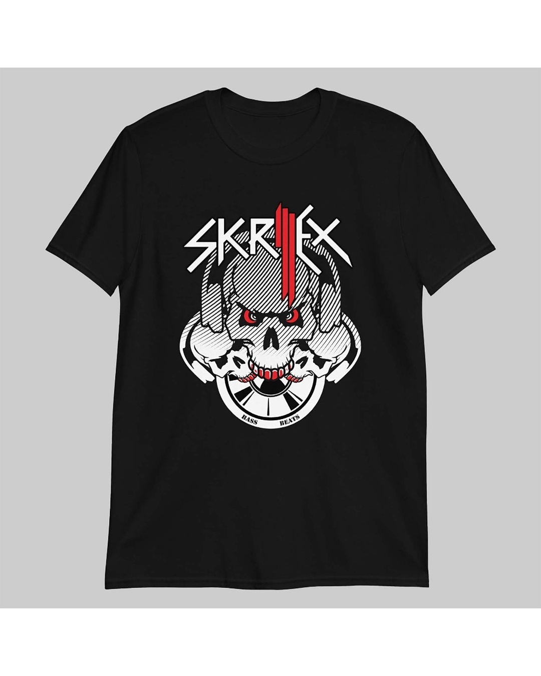 Shop Men's Black Skrillex Graphic Printed T-shirt