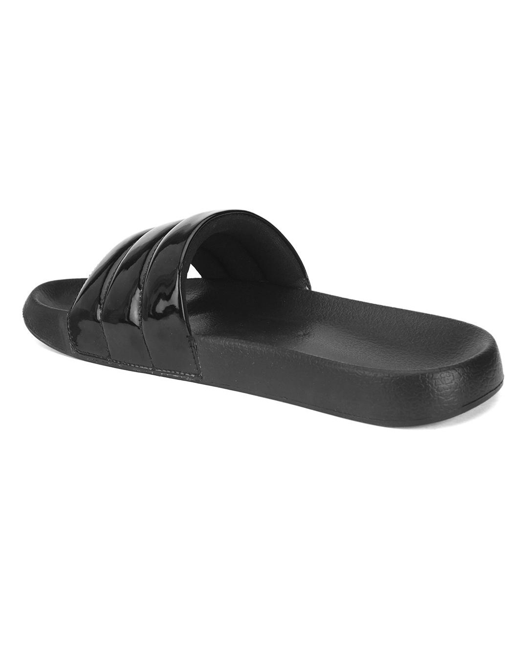 mens black sliders