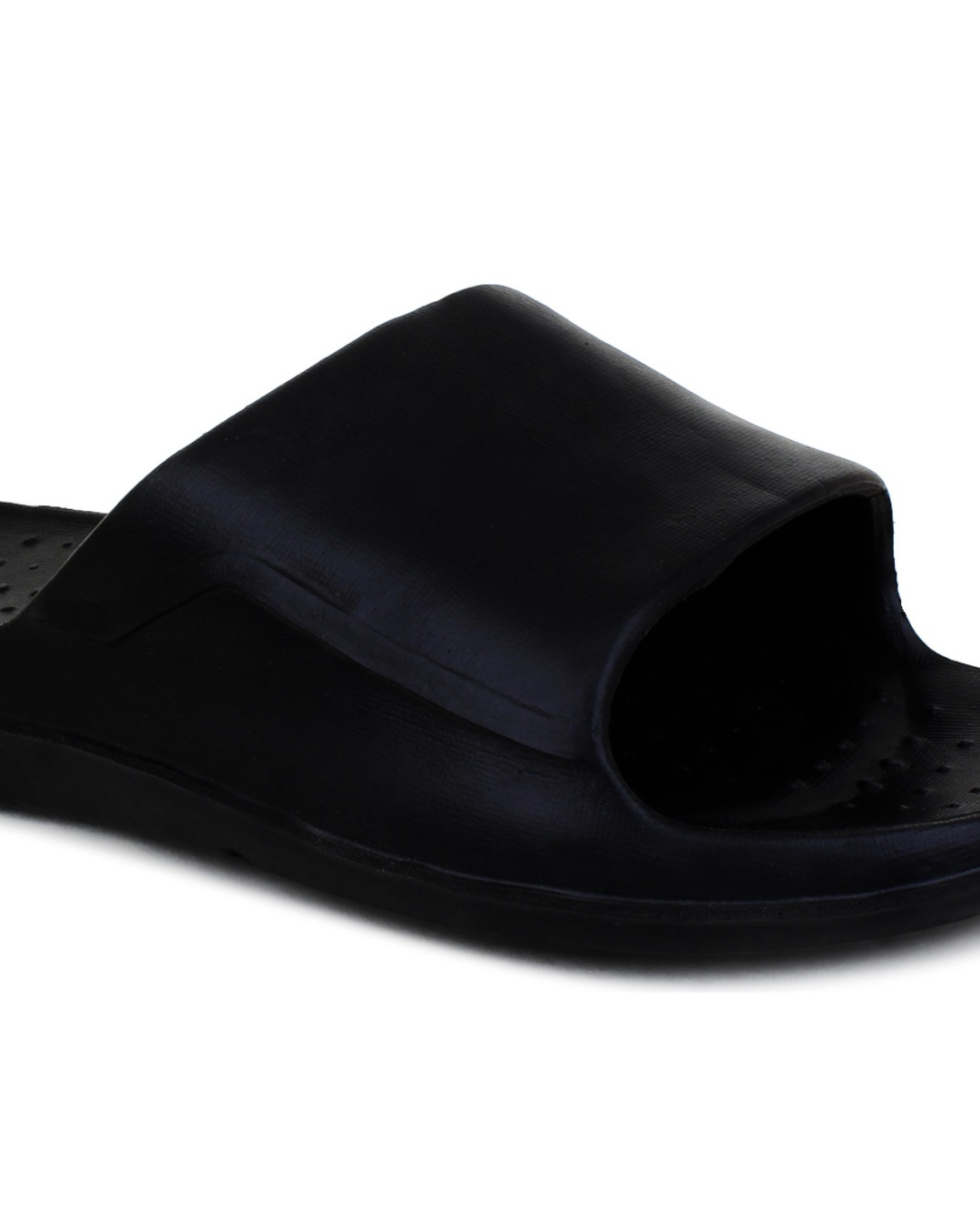 mens black sliders