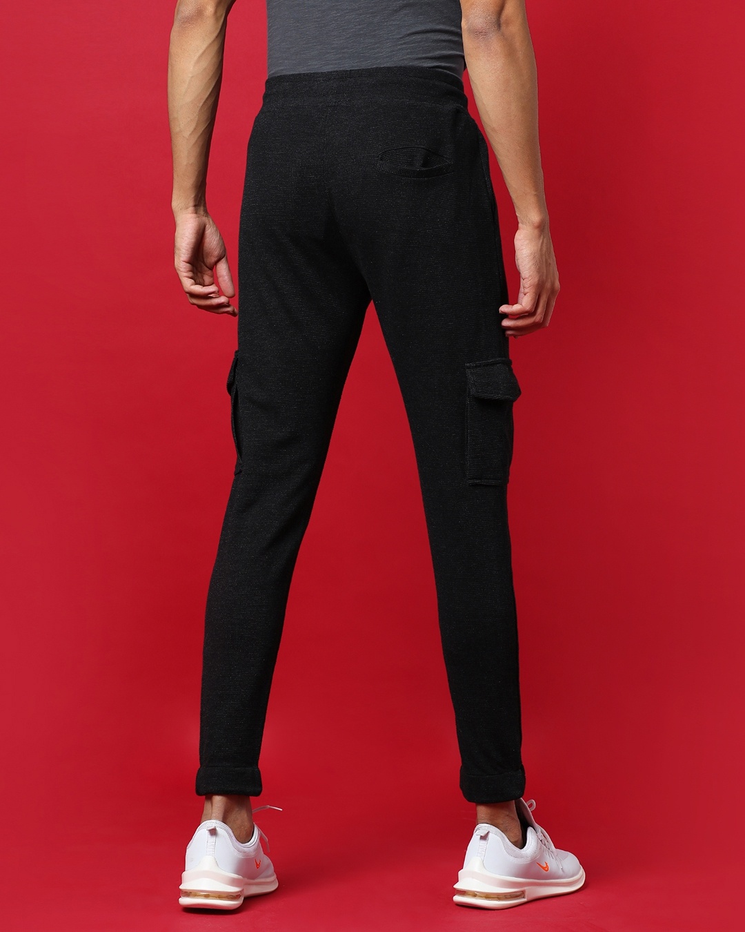 Buy Men's Black Slim Fit Cotton Joggers for Men Black Online at Bewakoof
