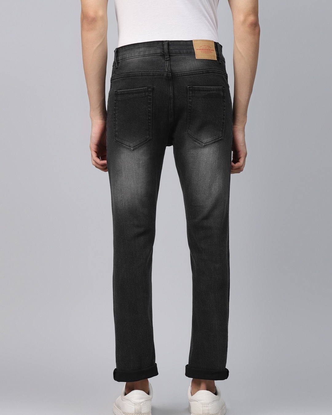 Shop Men's Black Slim Fit Jeans-Full