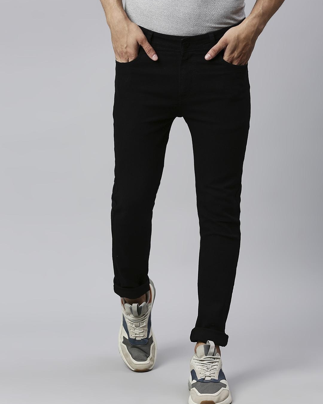 Buy Men's Black Slim Fit Jeans for Men Black Online at Bewakoof
