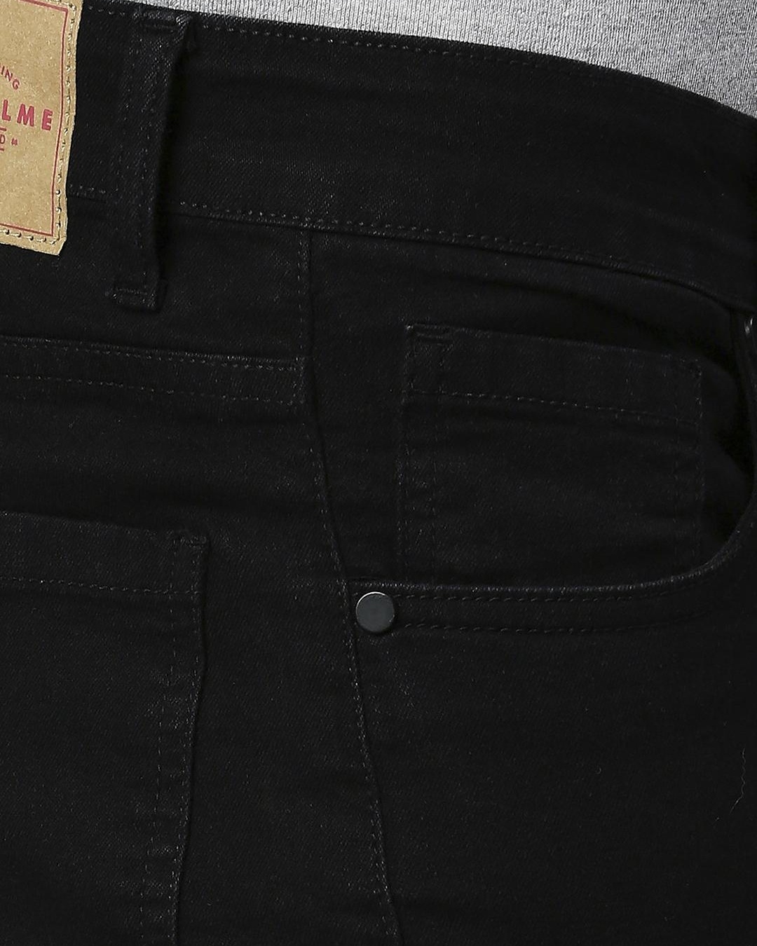 Buy Men's Black Slim Fit Jeans for Men Black Online at Bewakoof