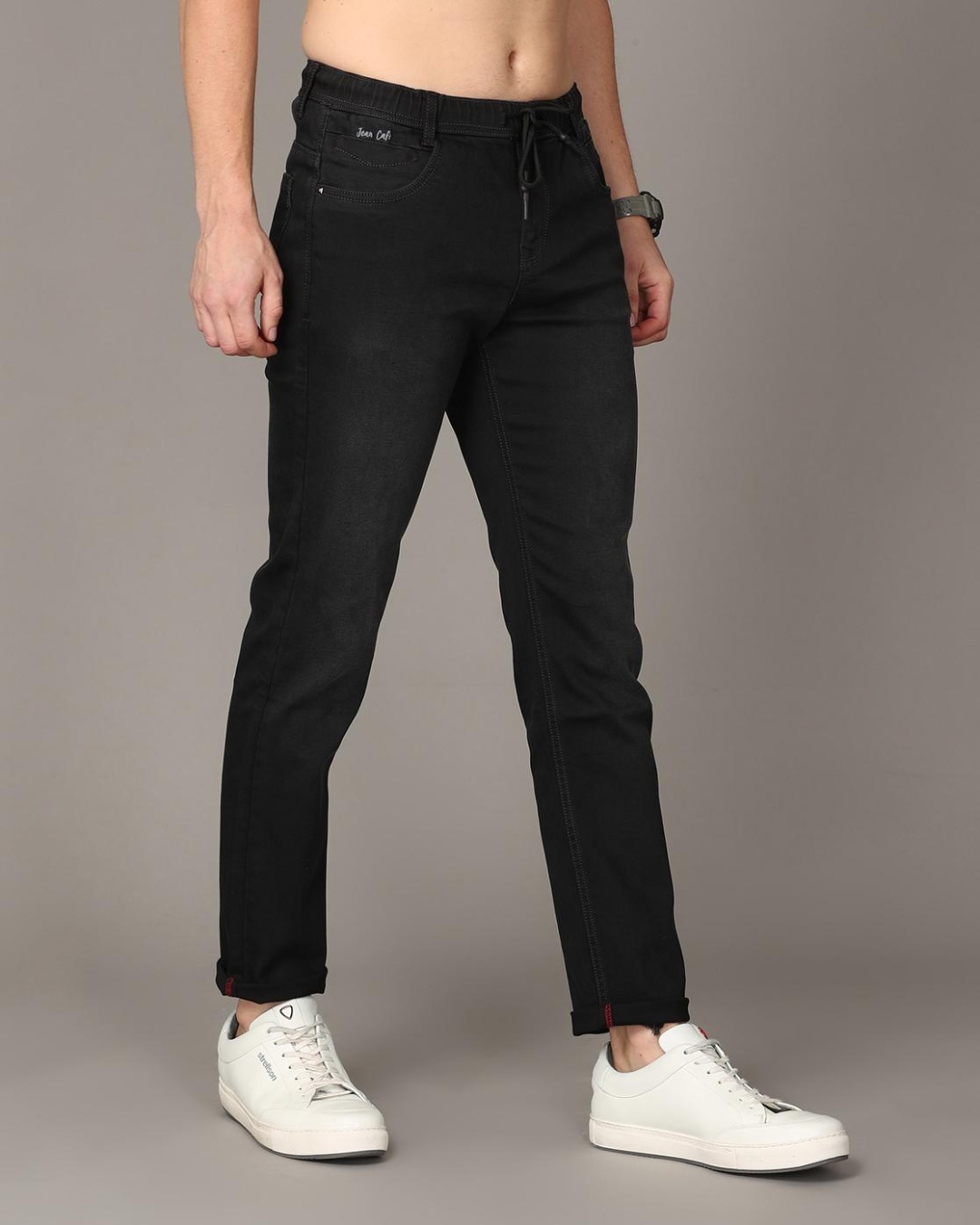 Buy Men s Black Slim Fit Jeans For Men Black Online At Bewakoof