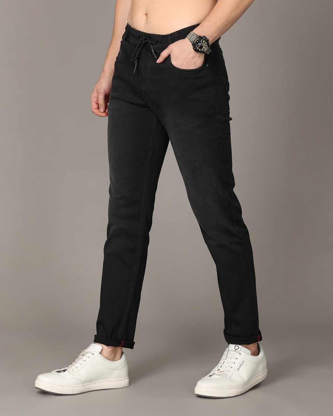 Buy Men's Black Slim Fit Jeans for Men Black Online at Bewakoof