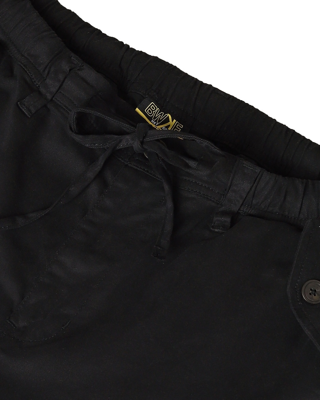 Shop Men's Black Snap Pocket Cargo Pants