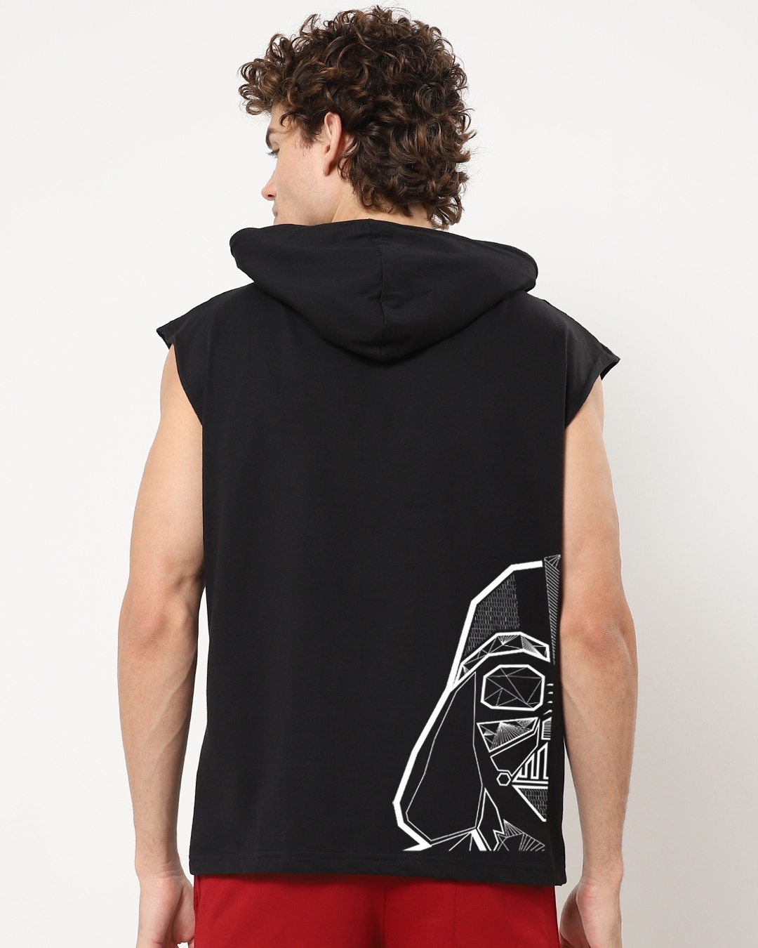 Shop Men's Black Star Wars Oversized Hoodie T-shirt-Design