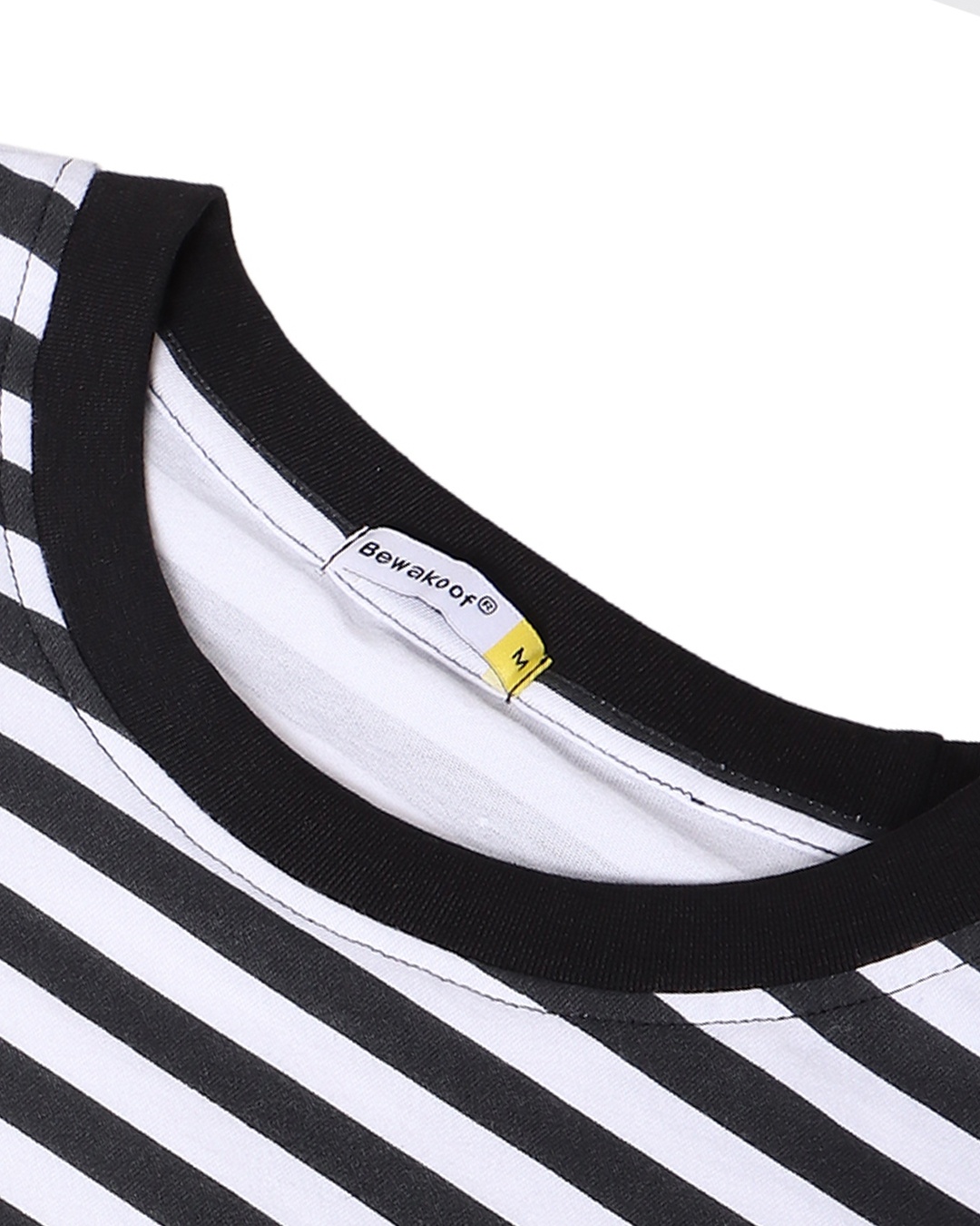 Shop Men's Black Stripe Minion Relaxed Fit T-shirt