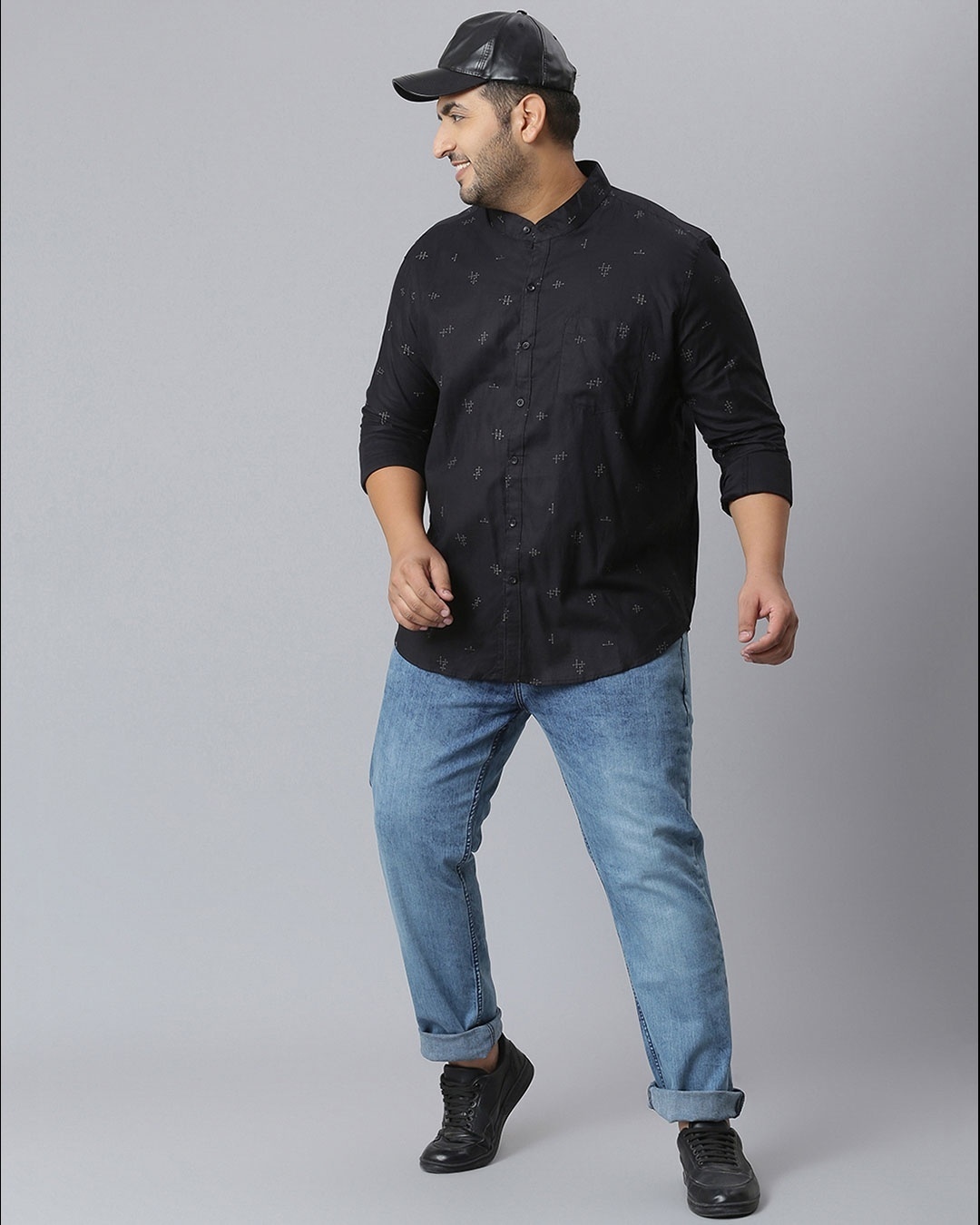 Shop Men's Black Stylish Full Sleeve Casual Shirt