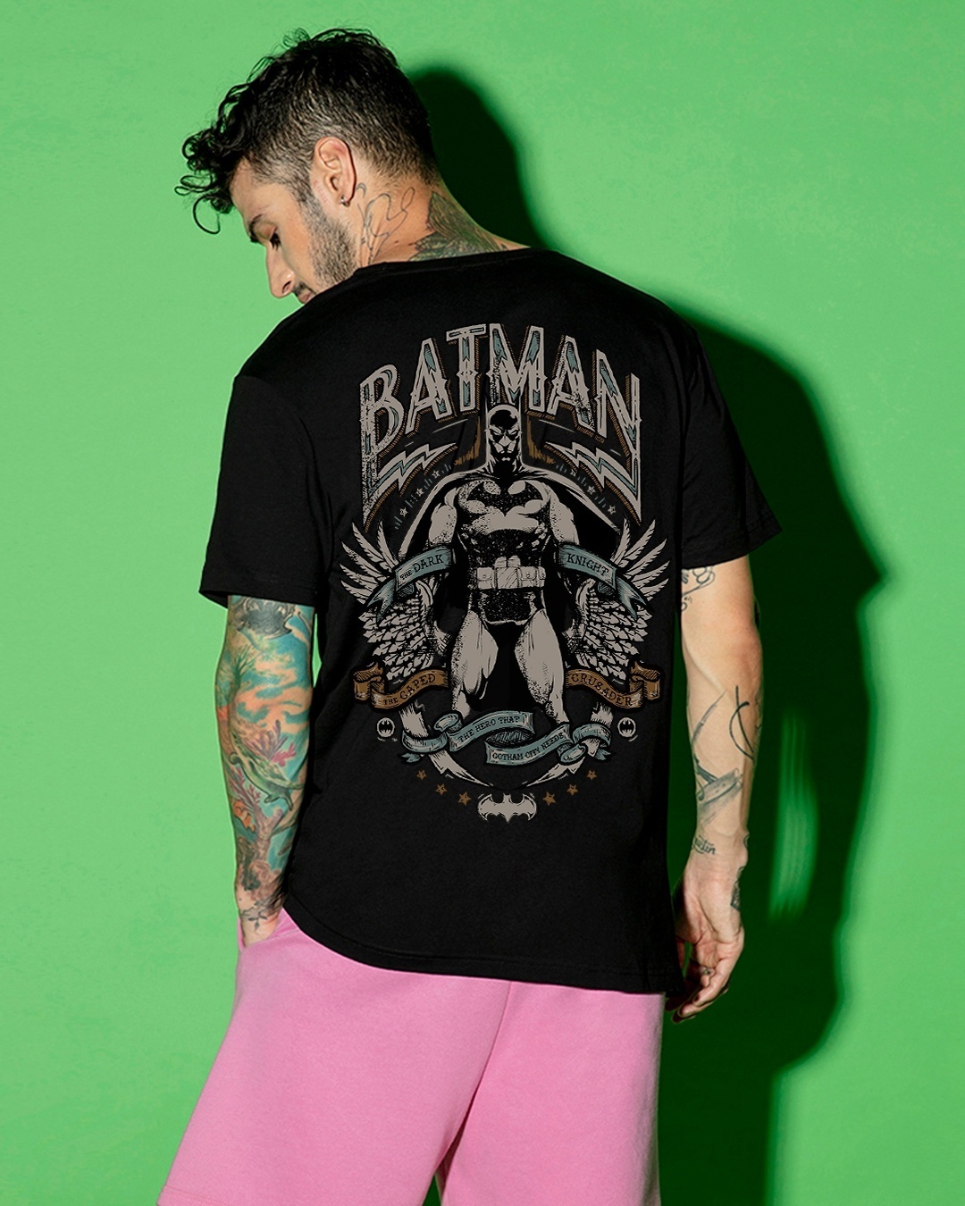 Buy Mens Black The Dark Knight Graphic Printed T Shirt Online At Bewakoof 7583