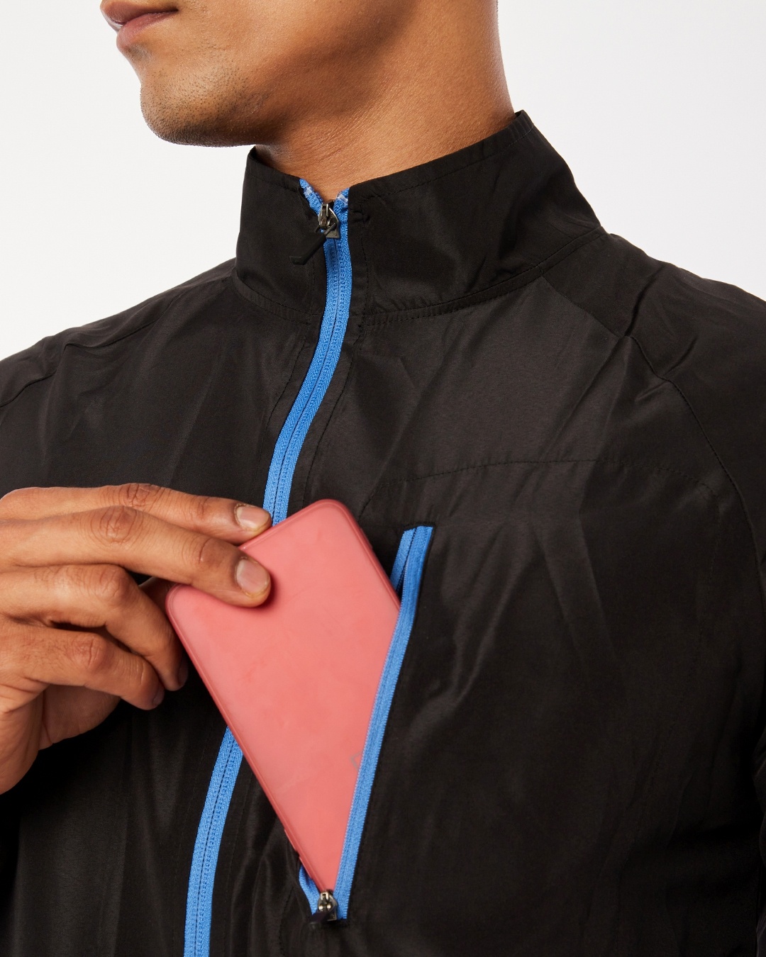 Shop Men's Black Typography Performance Jacket