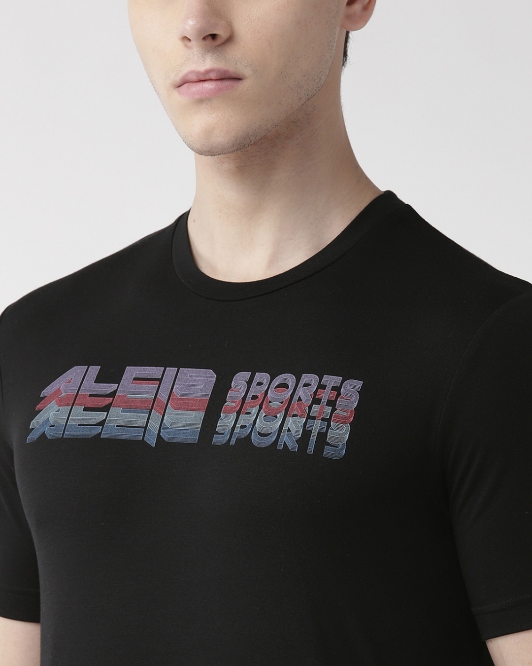 Shop Men's Black Typography Slim Fit T-shirt