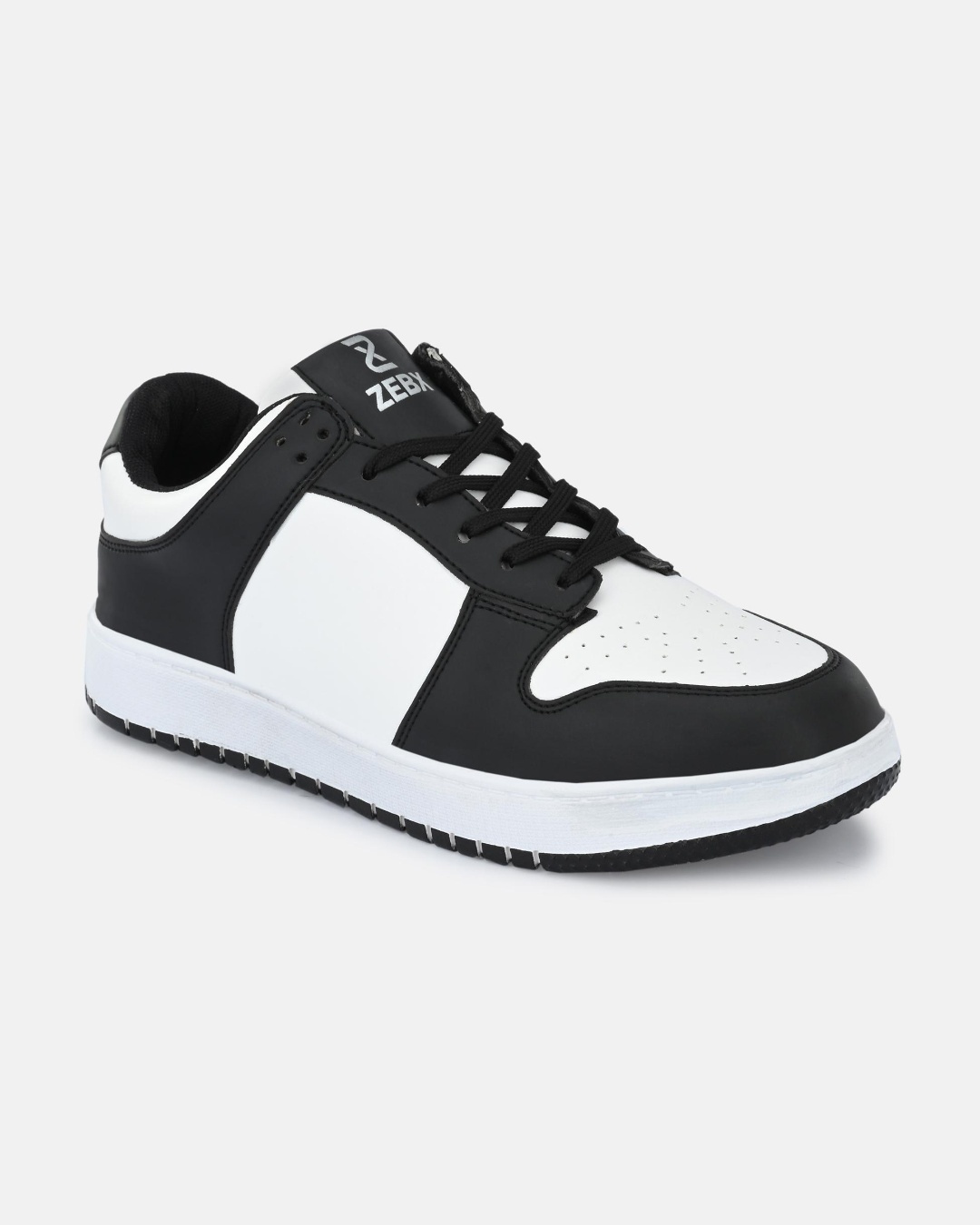 Men's Black & White Color Block Casual Shoes