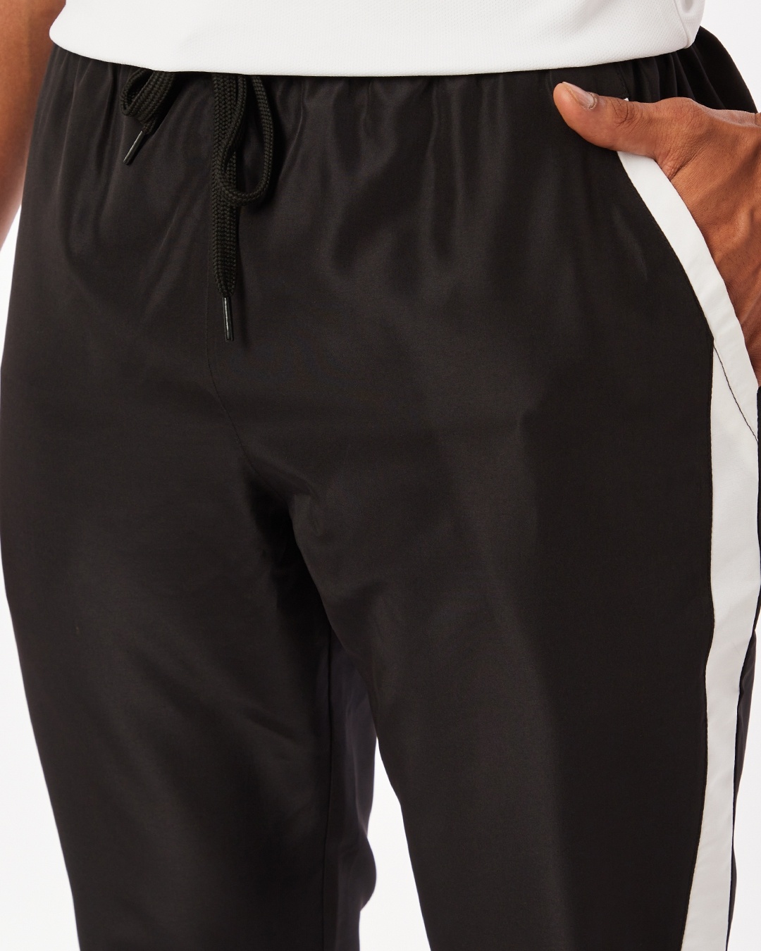 Shop Men's Black & White Training Joggers