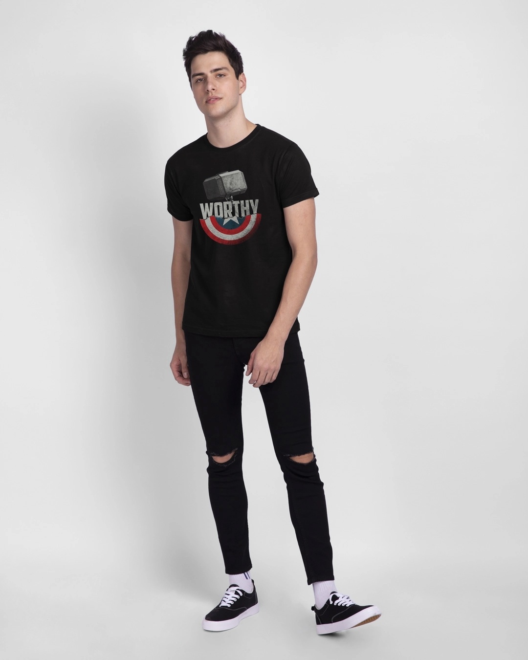 Shop Men's Black Worthy T-shirt