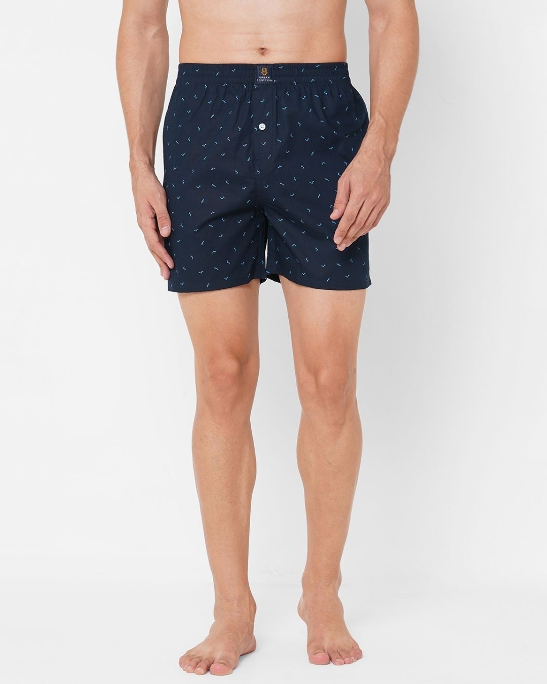 Buy Men's Blue All Over Printed Pure Cotton Boxers Online in India at  Bewakoof