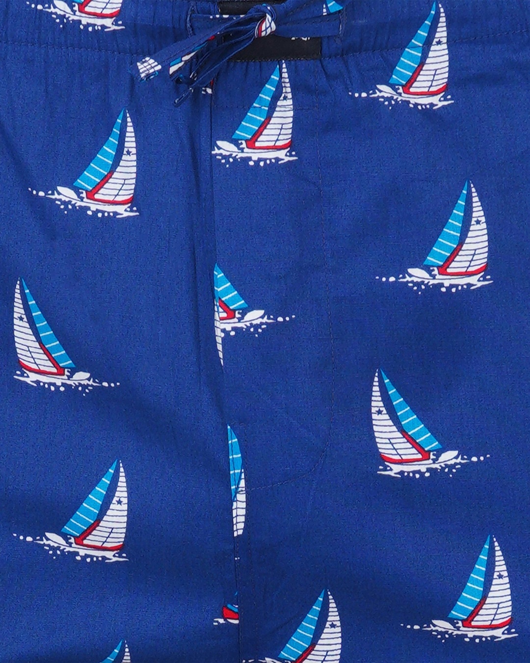 Shop Men's Blue All Over Sail Boat Printed Pyjamas