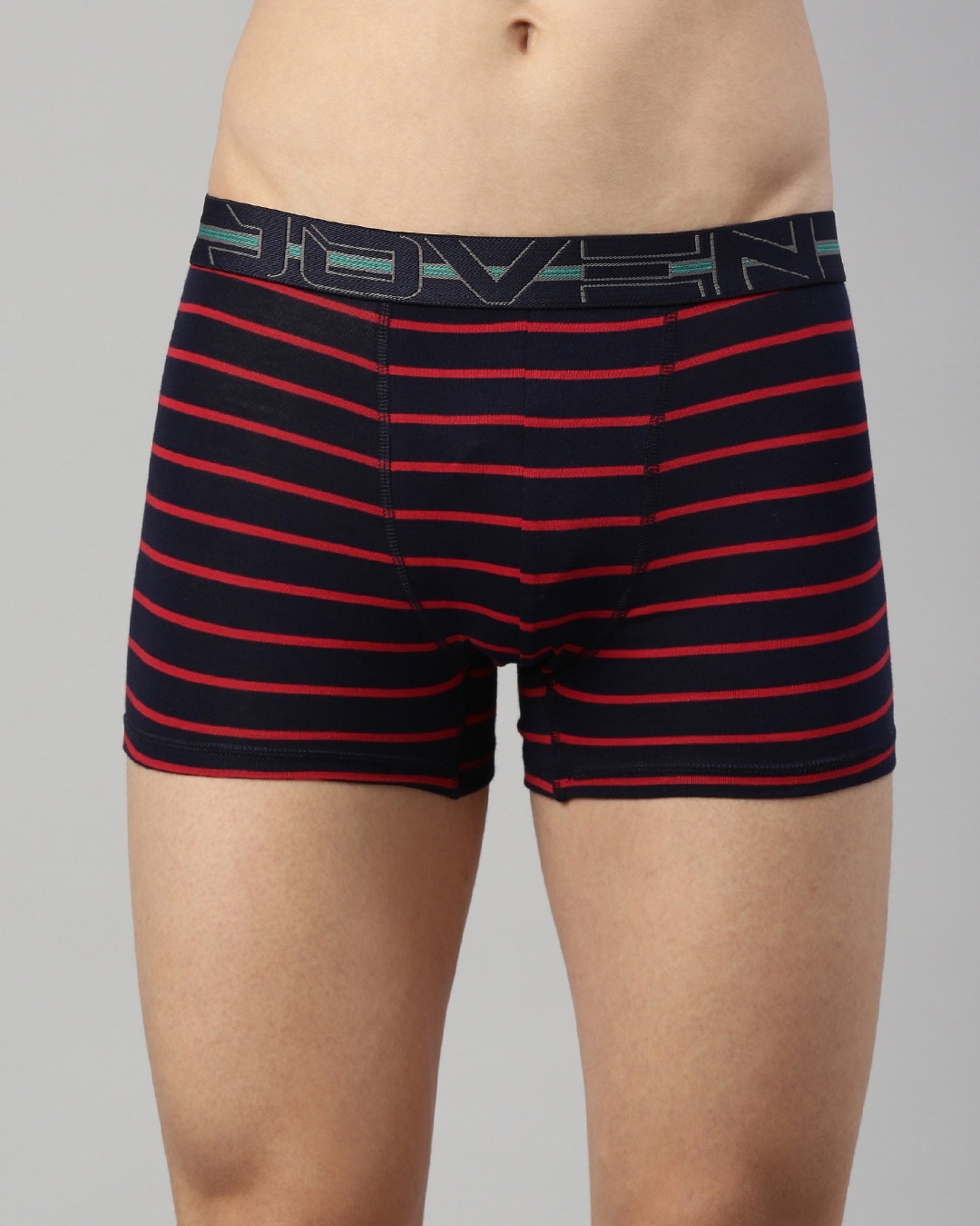 Buy Men's Blue and Red Striped Trunks Online in India at Bewakoof