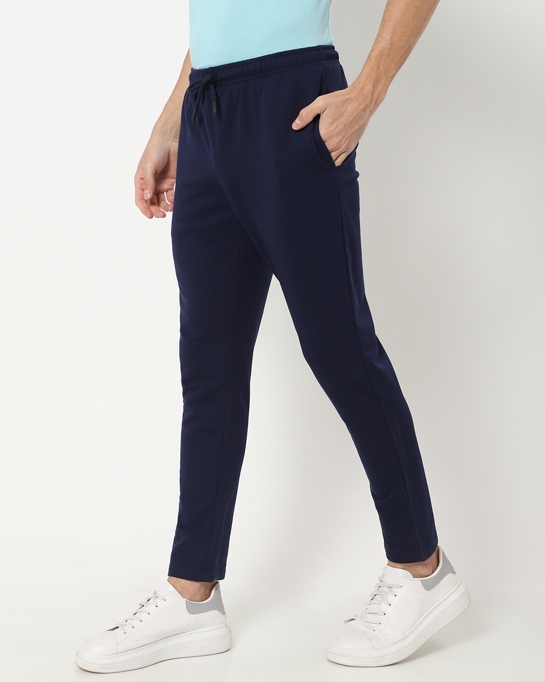 Shop Men's Blue Basic Trackpants-Design