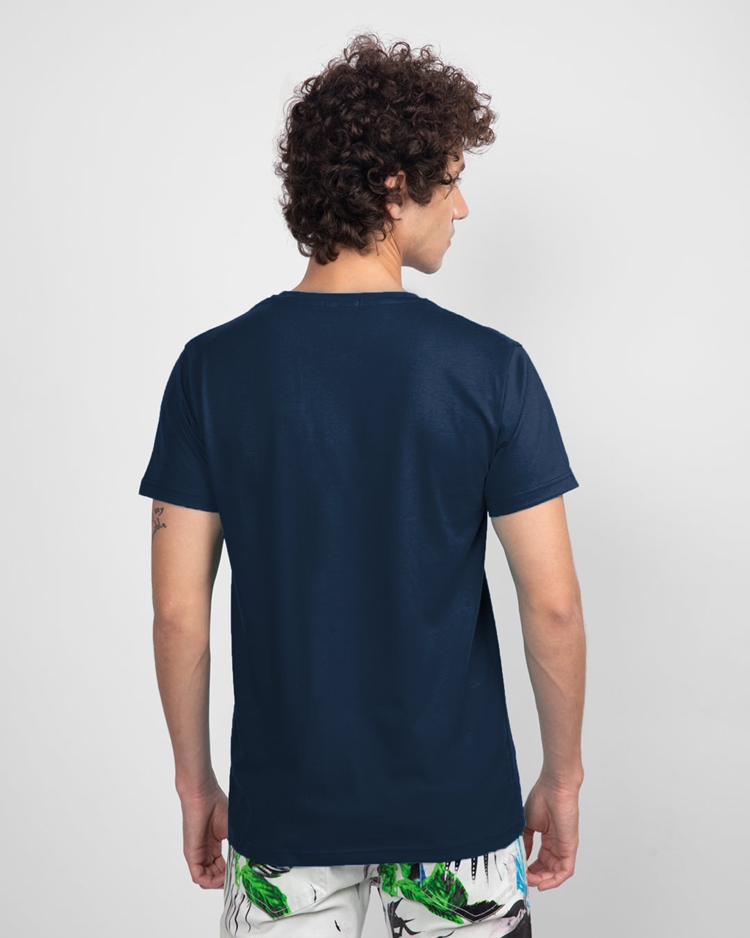 Shop Men's Blue Batman Outline Logo T-shirt-Design