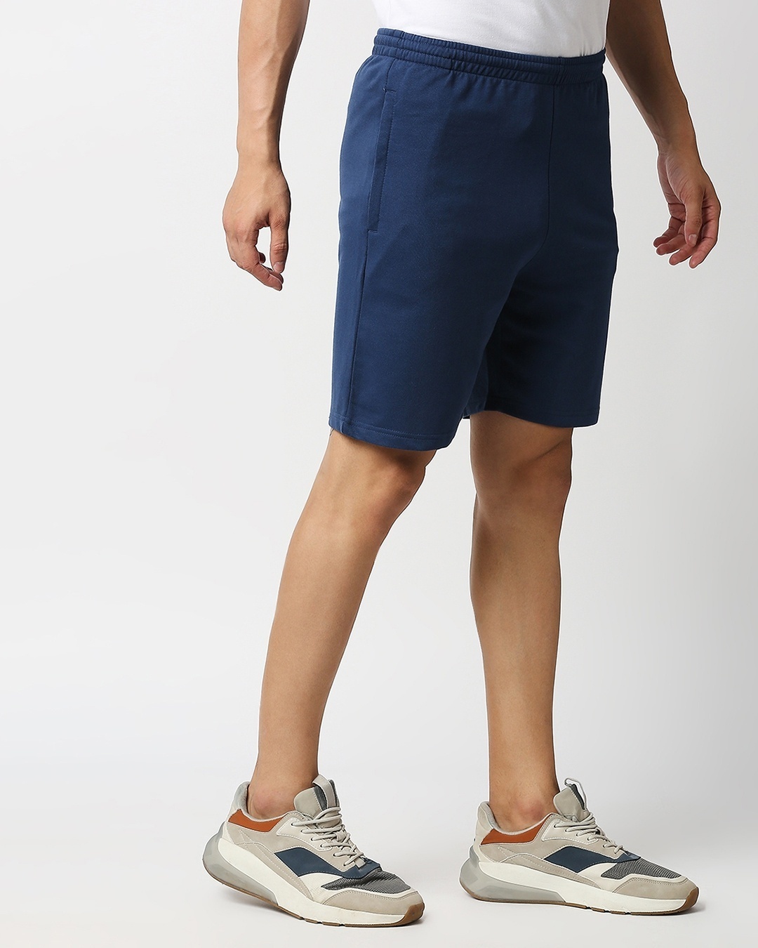 Shop Men's Blue Casual Shorts-Back