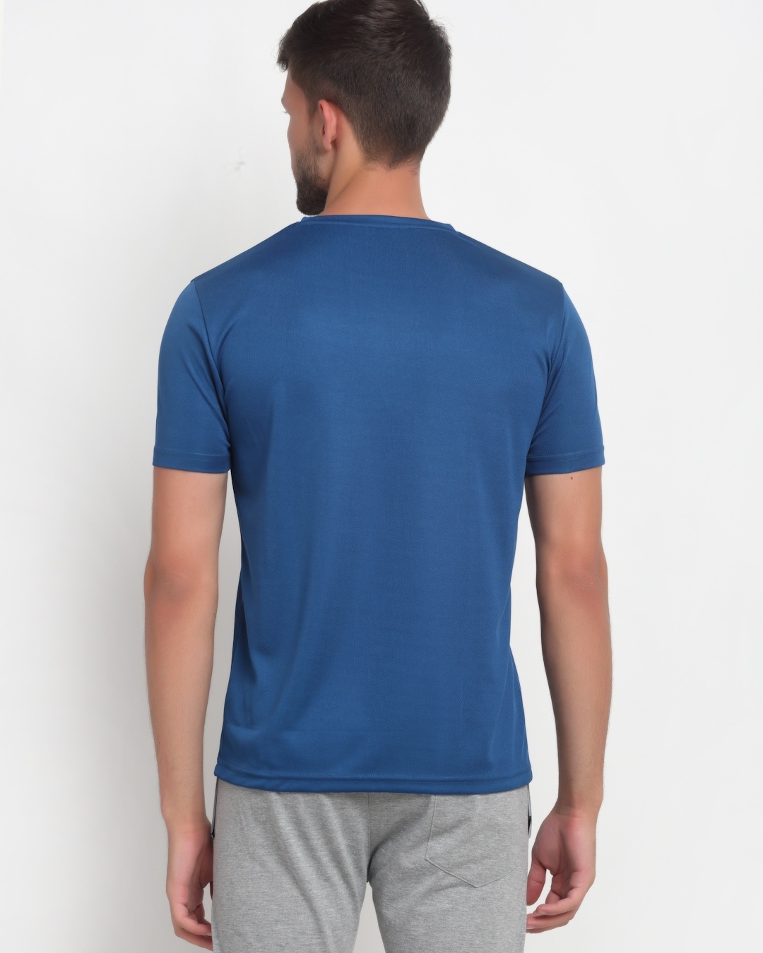 Shop Men's Blue Casual T-shirt-Design