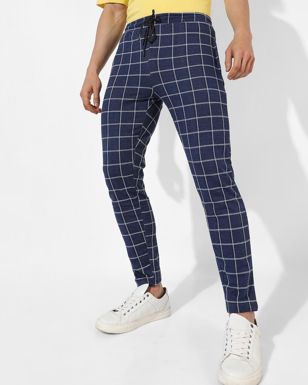 Buy Blue Track Pants for Men by Campus Sutra Online