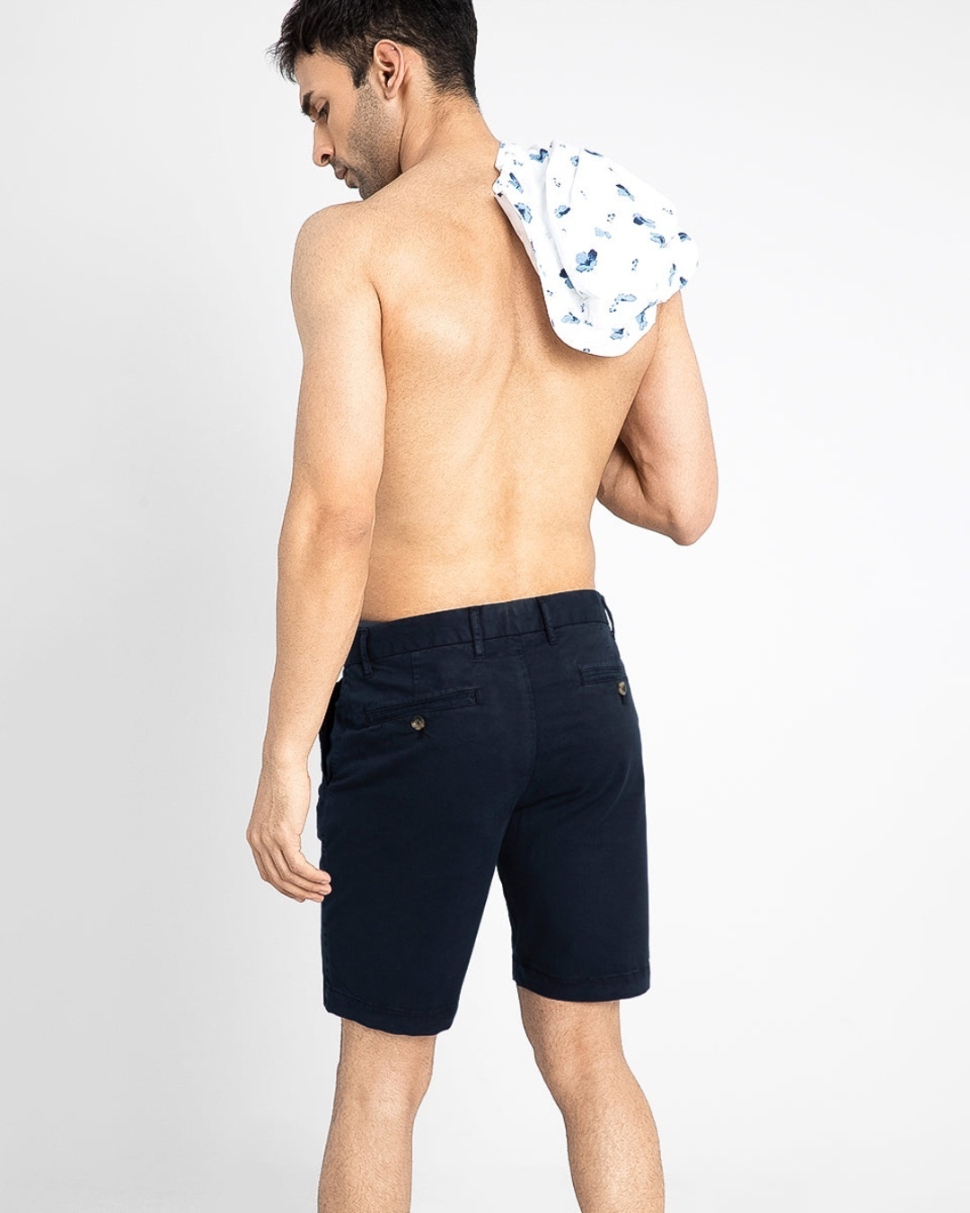 Shop Men's Blue Chino Shorts-Back