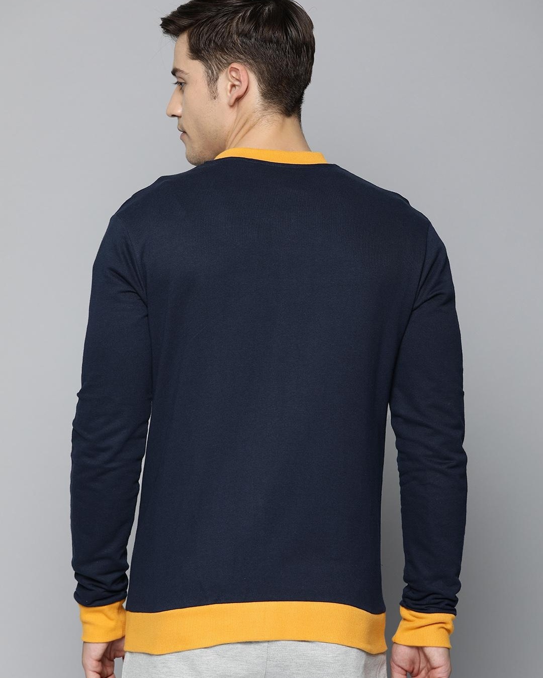 Shop Men's Blue Color Block Jacket-Design