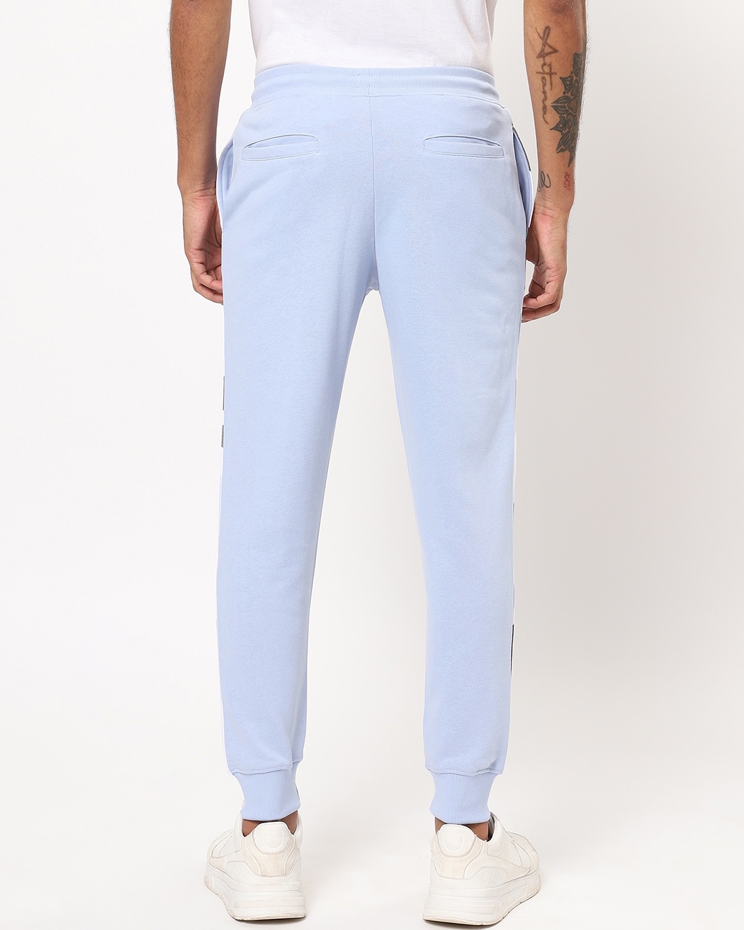 Shop Men's Blue Color Block Joggers-Design