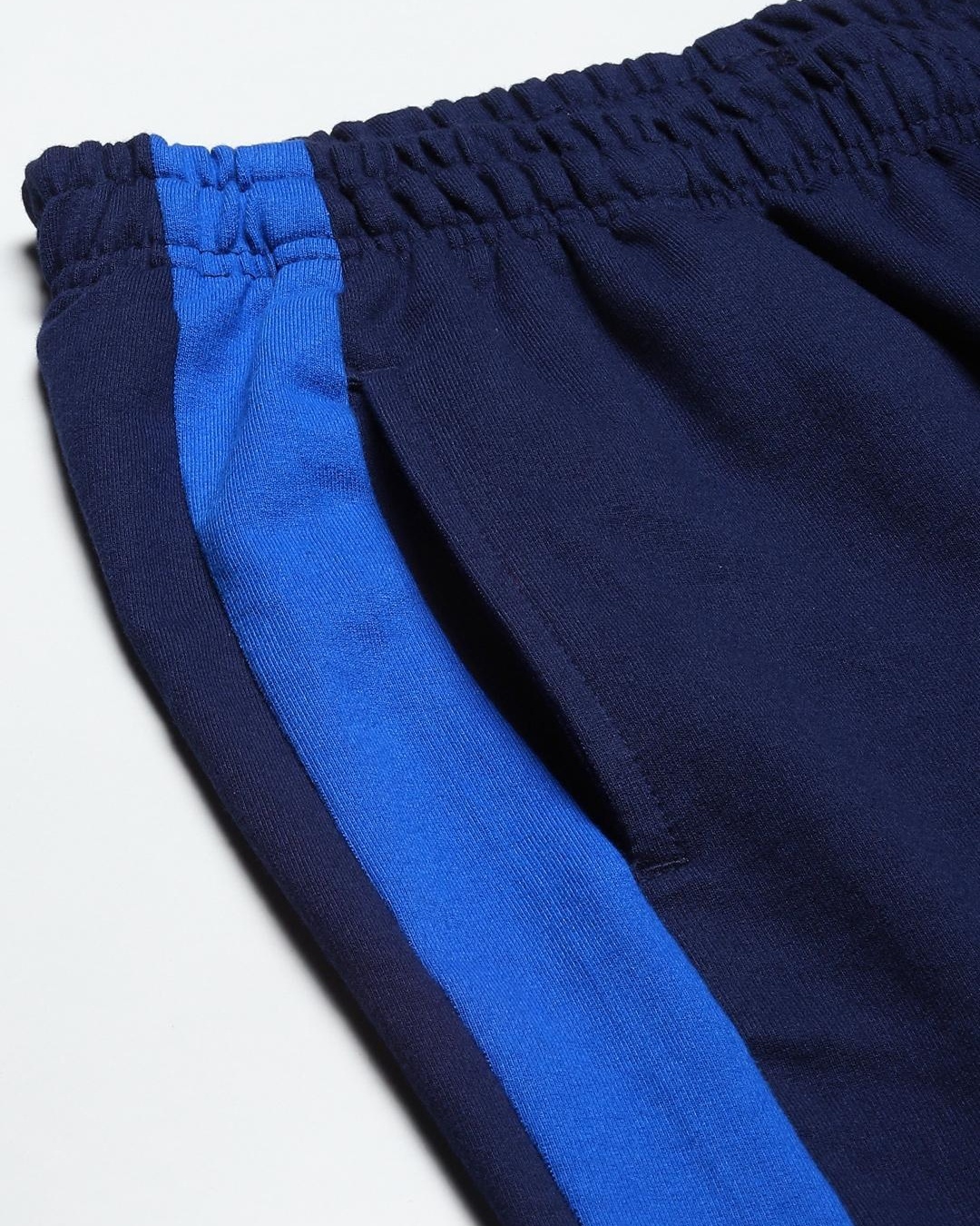 Buy Men's Blue Color Block Shorts for Men Blue Online at Bewakoof