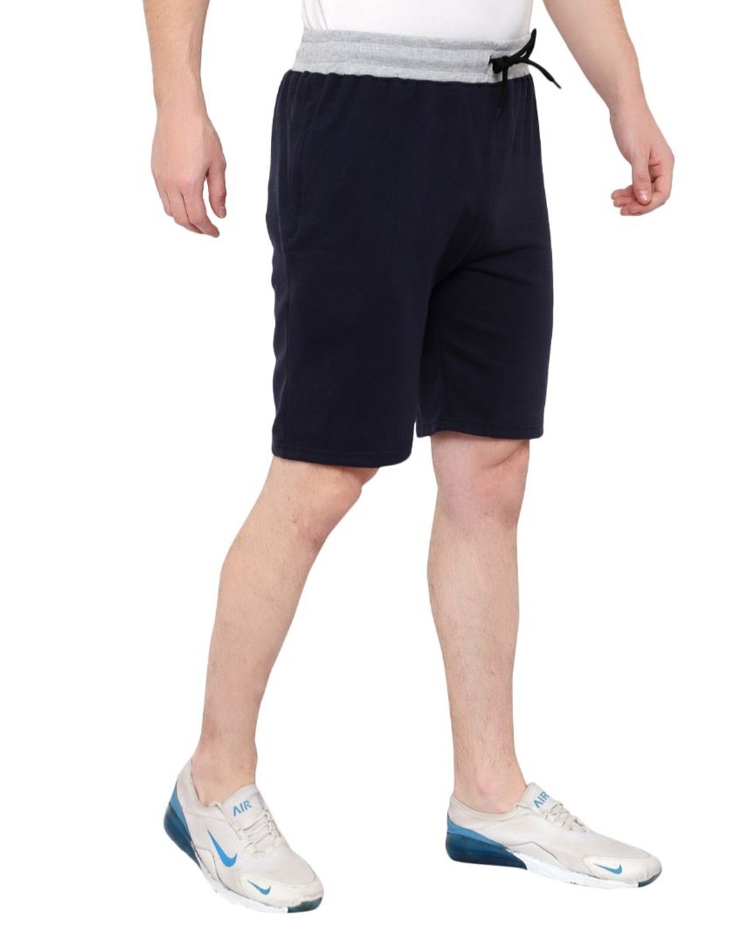 Shop Men's Blue Cotton Shorts-Back