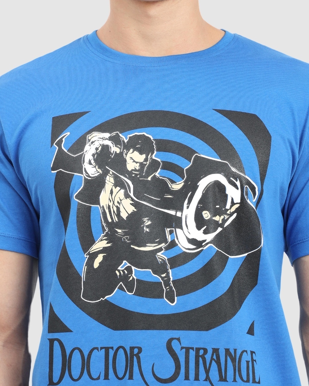 Shop Men's Blue Doctor Strange Graphic Printed T-shirt