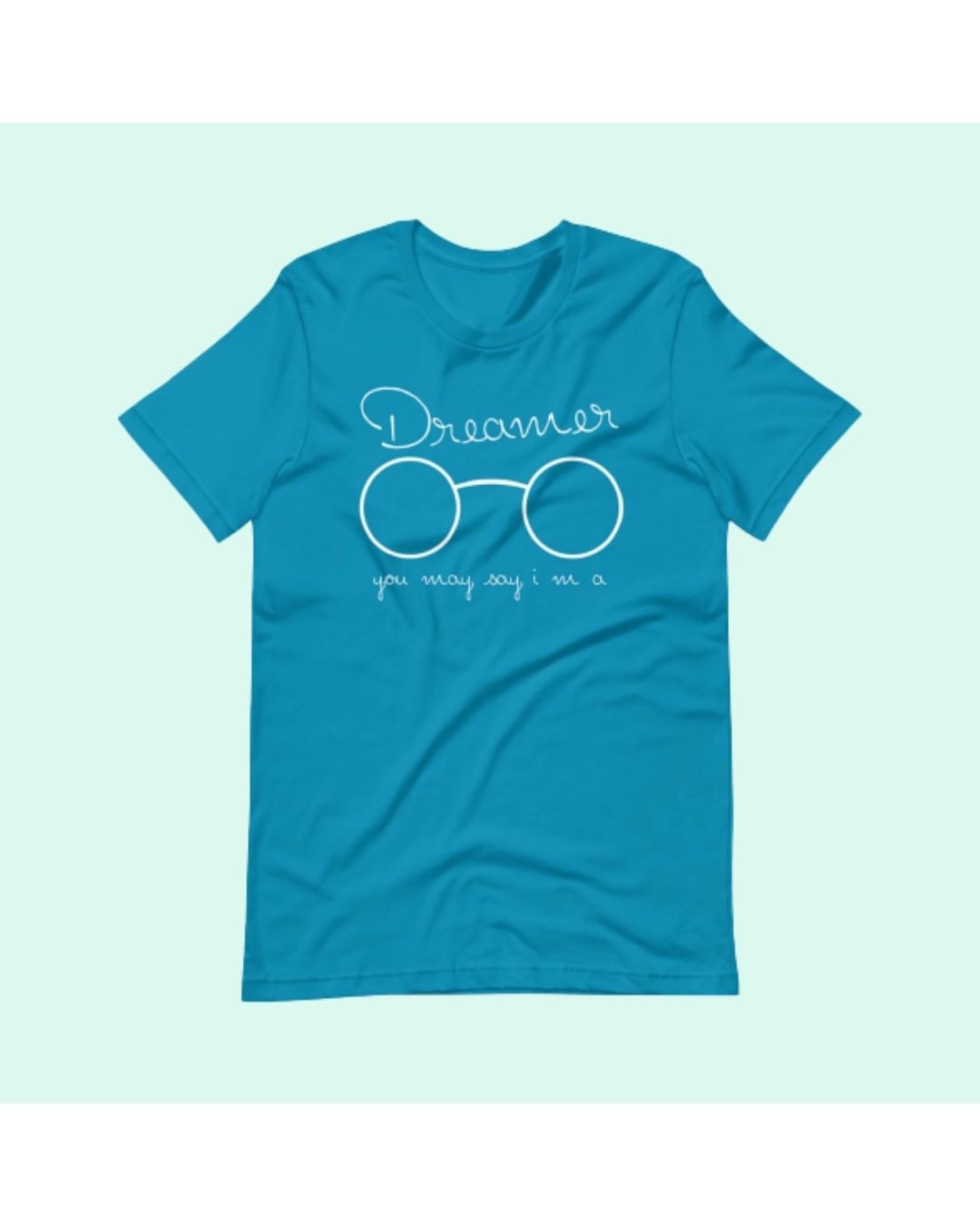Shop Men's Blue Dreamer Typography T-shirt-Design