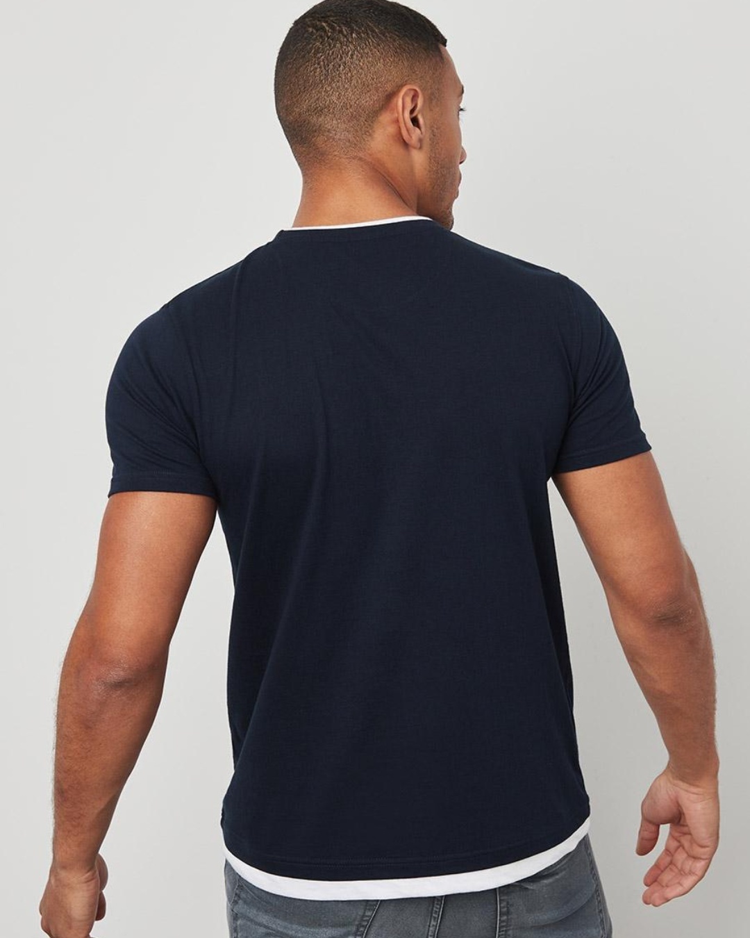 Buy Men's Blue Essentials Typography Tshirt for Men Blue Online at